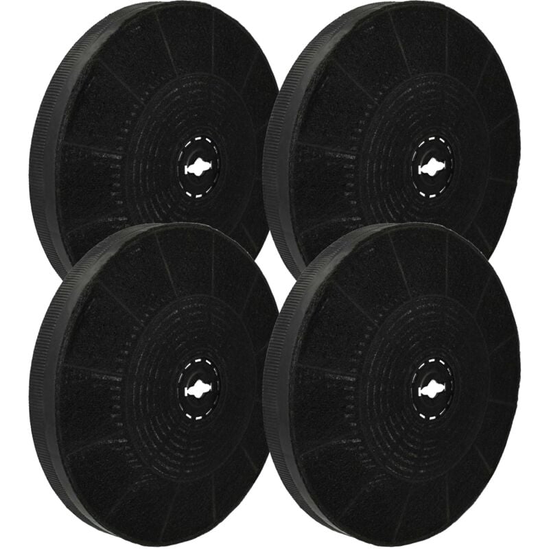 foto del prodotto 4x filtro a carboni attivi compatibile con tecnowind a9885165 184890df6130e cappe aspiranti - 19 cm - vhbw