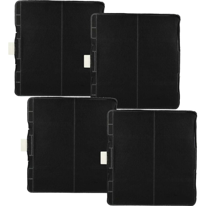foto del prodotto 4x filtro a carboni attivi compatibile con viva vvz52v40, vva92e452, vva62e450, vva66e652, vva62e450 02 cappe aspiranti - 23,3 x 21,5 x 2,2 cm - vhbw