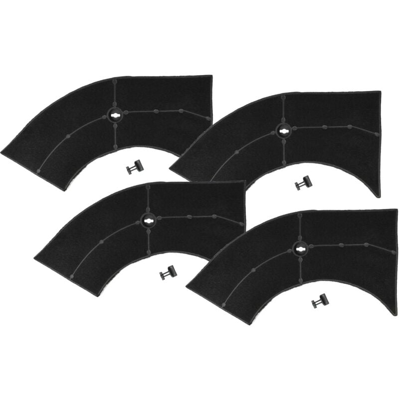 foto del prodotto 4x filtro a carboni attivi compatibile con whirlpool akr 437 av, akr 423 wh, akr 428 1 wh, akr 423 me cappe aspiranti - 28 x 13,3 9,5 x 2,6 cm - vhbw