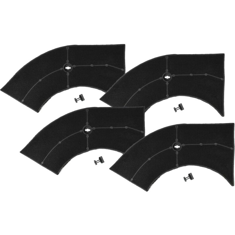 foto del prodotto 4x filtro a carboni attivi compatibile con whirlpool akr 657 nb, akr 657 wh, akr 656 wh, akr 657 ix cappe aspiranti - 28 x 13,3 9,5 x 2,6 cm - vhbw