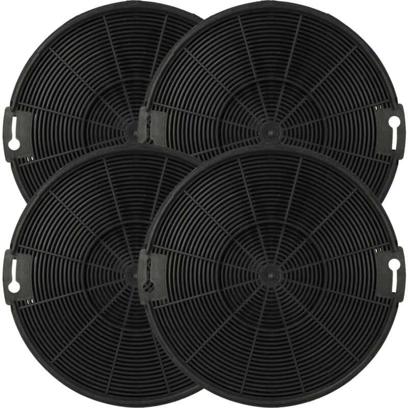 foto del prodotto 4x filtro a carboni attivi compatibile con zanker zkp6010x cappe aspiranti 15 cm vhbw