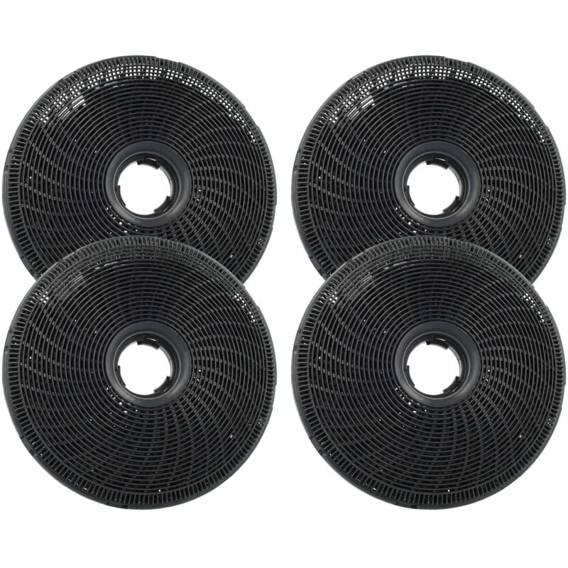 foto del prodotto 4x filtro a carboni attivi compatibile con zanussi zhc911w, zhc911w1, zhc911n, zhc911n1, zhc611n, zhc611w, zhc611x, zhc62462xa cappe aspiranti vhbw