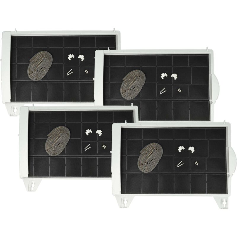 foto del prodotto 4x filtro a carboni attivi sostituisce bsh 00571858, 460736 per cappe aspiranti 45 x 32 x 4 cm vhbw