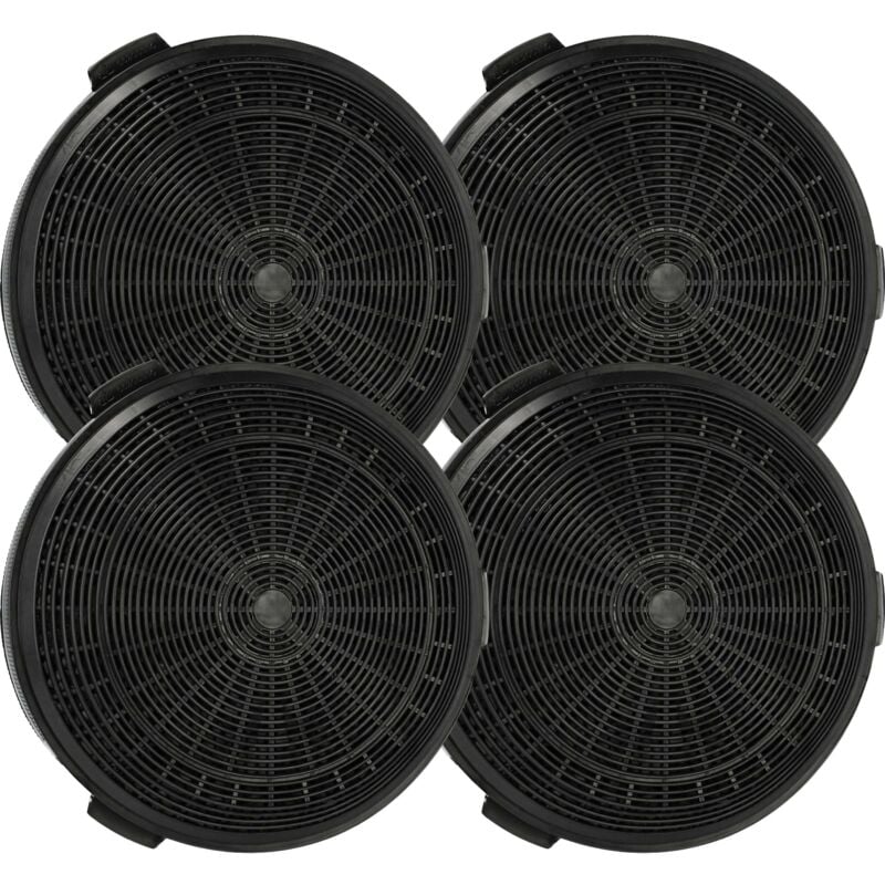 foto del prodotto 4x filtro a carboni attivi sostituisce electrolux e251005 per cappe aspiranti 18,85 cm vhbw