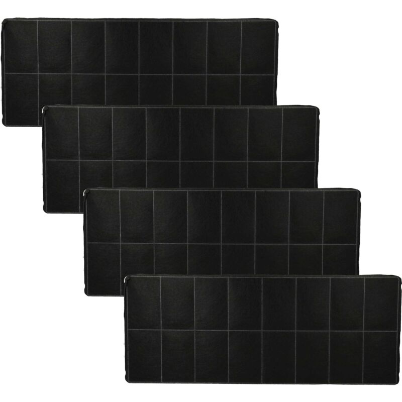 foto del prodotto 4x filtro a carboni attivi sostituisce europart 812108 per cappe aspiranti - 42 x 16,8 x 3,1 cm - vhbw