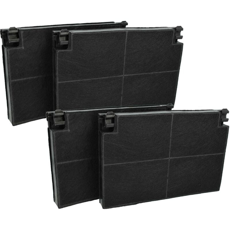 foto del prodotto 4x filtro a carboni attivi sostituisce smeg 902280 per cappe aspiranti vhbw