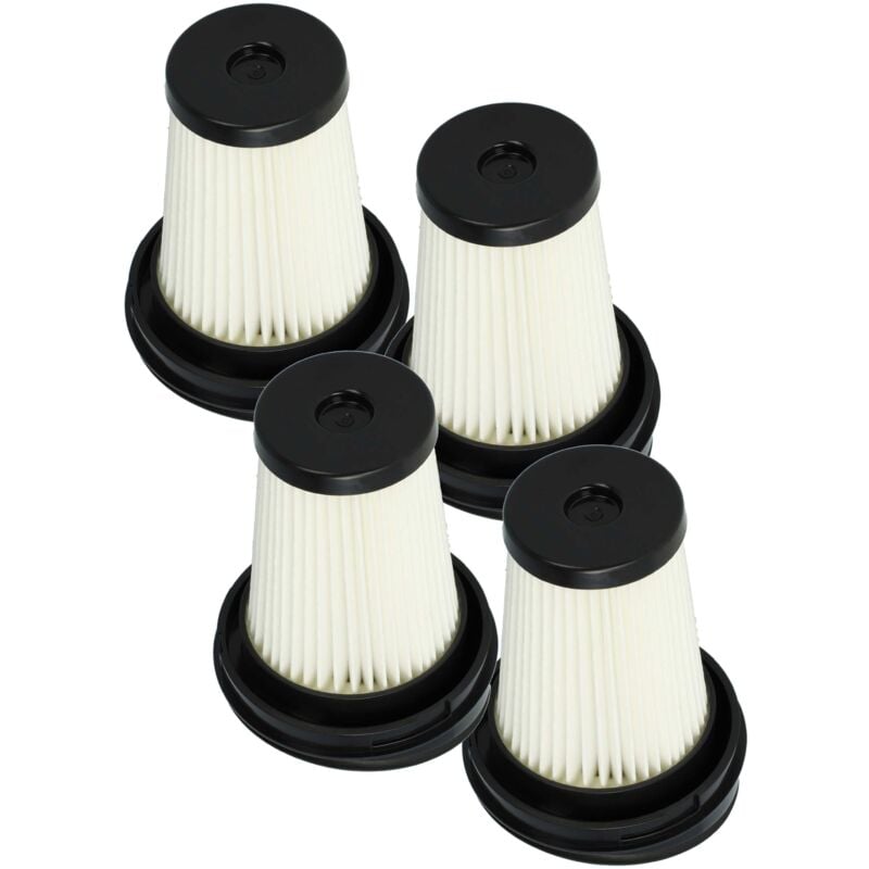 foto del prodotto 4x filtro a pieghe piatte compatibile con eta moneto 544990000 aspirapolvere portatile a batteria, aspirapolvere - elemento filtrante - vhbw