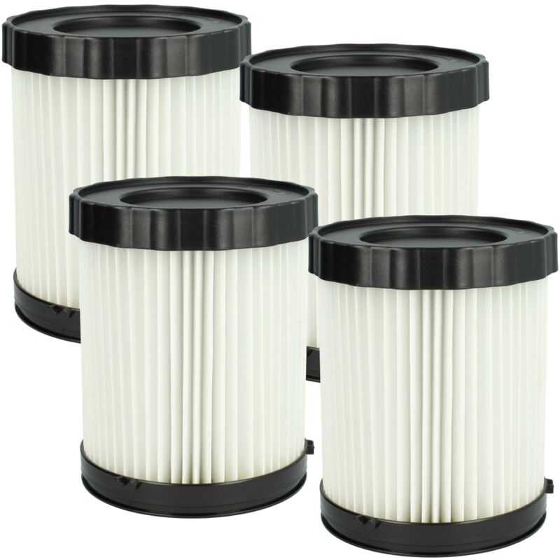 foto del prodotto 4x filtro a pieghe piatte compatibile con fein asbs 18-10, asbs 18-10 as aspirapolvere - bianco - vhbw