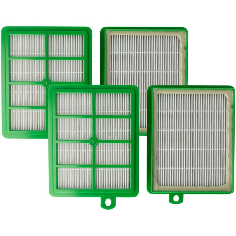foto del prodotto 4x filtro compatibile con aeg electrolux zug3901, zuag3801 aspirapolvere - filtro hepa verde bianco - vhbw
