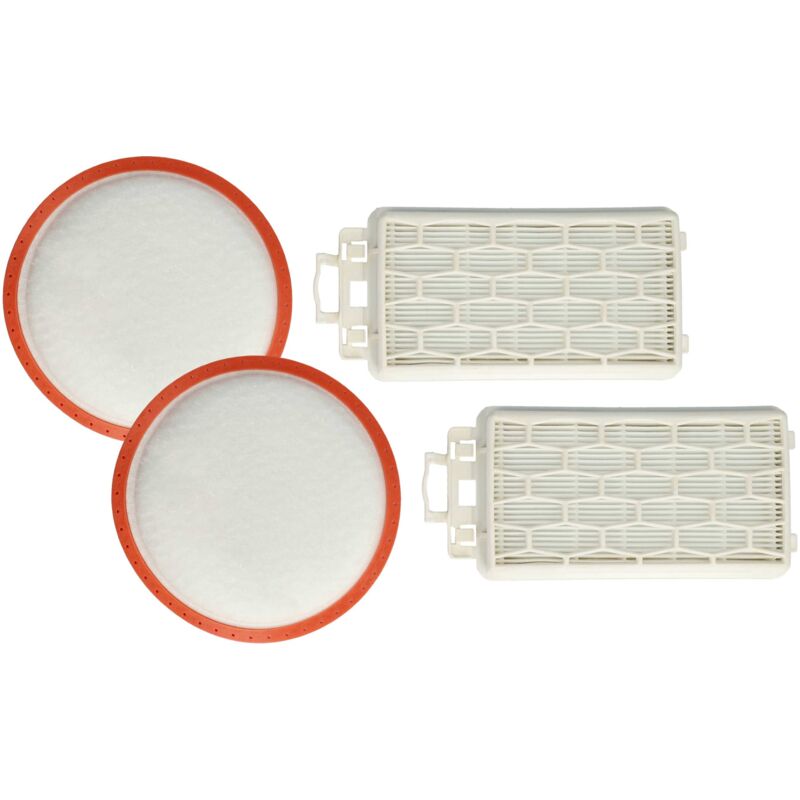 foto del prodotto 4x filtro compatibile con dirt devil infinity rebel 51 dd5510-3, 51 dd5510-4 aspirapolvere - filtro di scarico, filtro salva-motore - vhbw