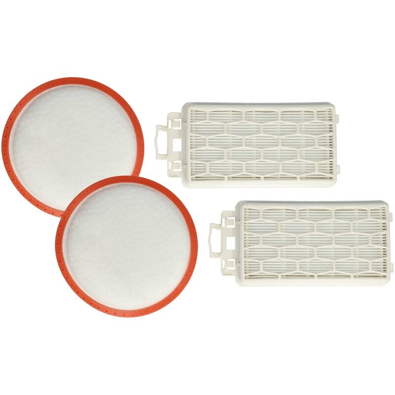 foto del prodotto 4x filtro compatibile con dirt devil infinity rebel 51 dd5510-9, 53hf dd5551 aspirapolvere - filtro di scarico, filtro salva-motore - vhbw