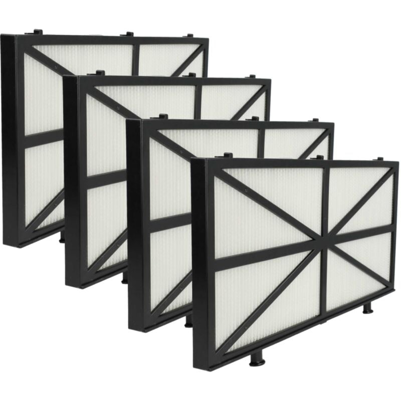 foto del prodotto 4x filtro compatibile con dolphin deluxe 4, deluxe 5 aspiratore, robot per piscine filtro a maglie fini, 27,7 x 13,3 x 1,3 cm vhbw