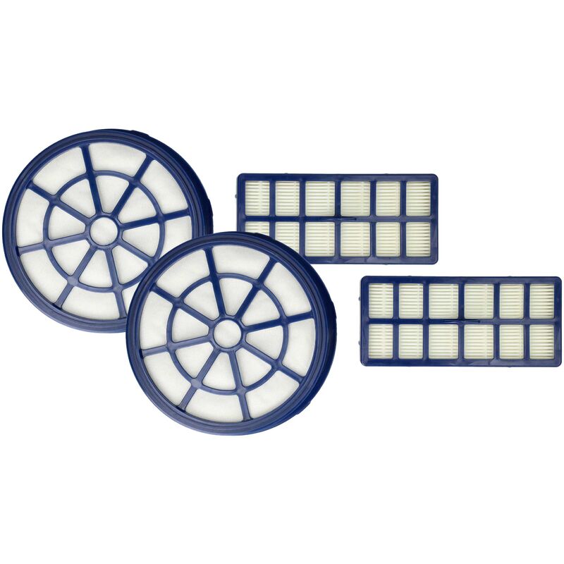 foto del prodotto 4x filtro compatibile con hoover br2230 019, br2020 019, br2020 012, br23par011 aspirapolvere filtro aria di scarico, filtro pre motore vhbw