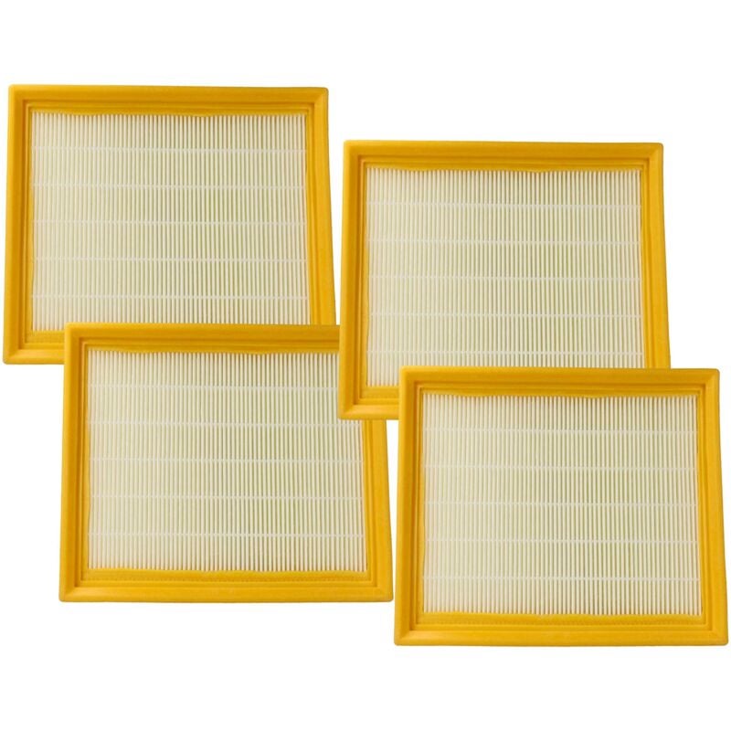 foto del prodotto 4x filtro compatibile con lidl parkside ppwd 30 a1 aspirapolvere - filtro hepa giallo bianco - vhbw