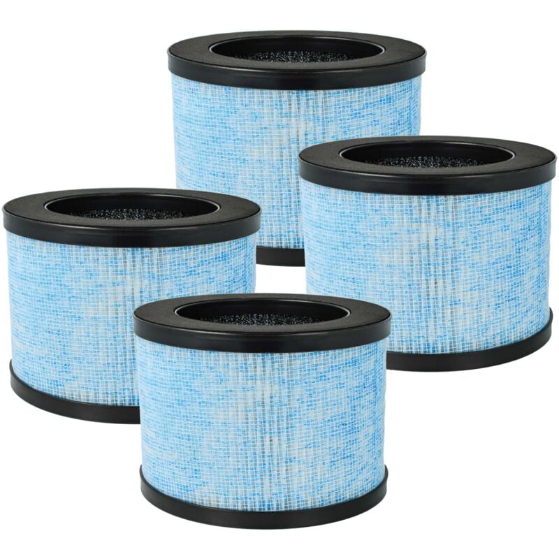 foto del prodotto 4x filtro h13 compatibile con elechomes epi081, ep1081 purificatore d'aria, filtro carboni attivi integrato - vhbw