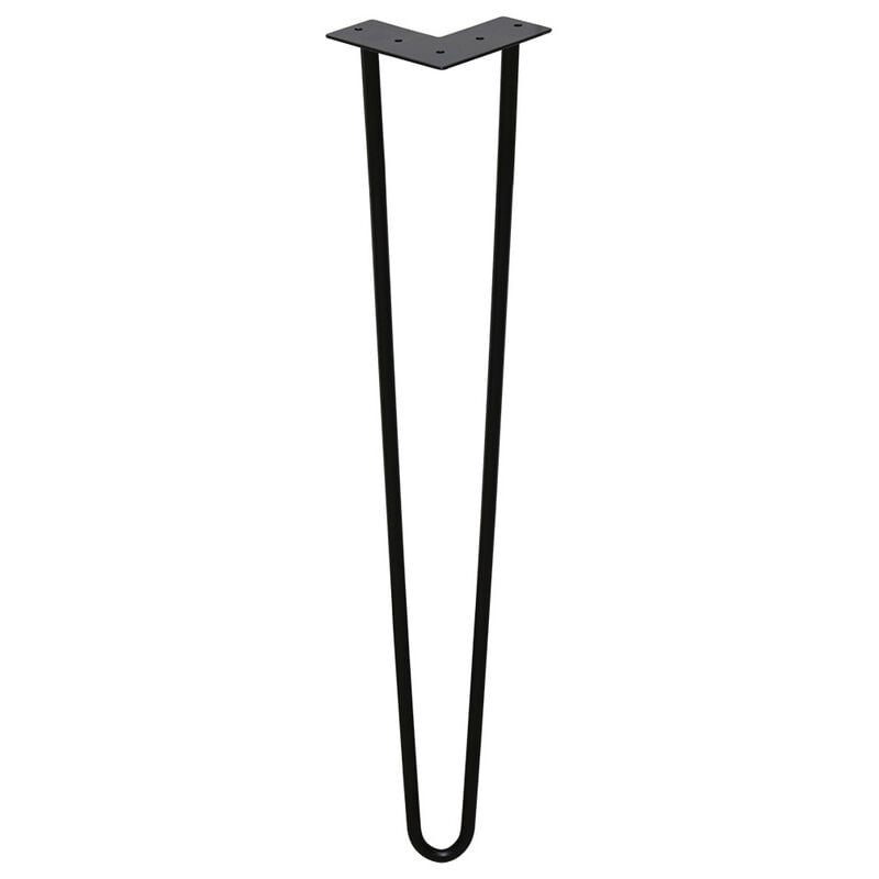 foto del prodotto 4x gambe a spillo 45cm 2 staffe gambe da tavolo gambe a forcina gambe da tavolo fai da te tavolo sala da pranzo swanew