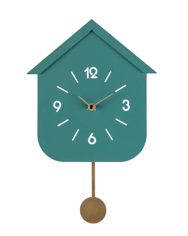 foto del prodotto 4x orologio da parete verde 24x5,5x37,5h in legno