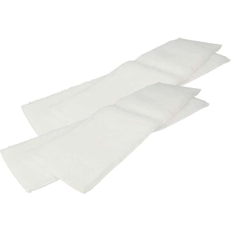 foto del prodotto 4x panno compatibile con k rcher k 1501, k 1501 be 6000, k 1401 plus scopa a vapore - panno morbido per pavimenti 40,5 x 11,15 x 0,3cm - vhbw