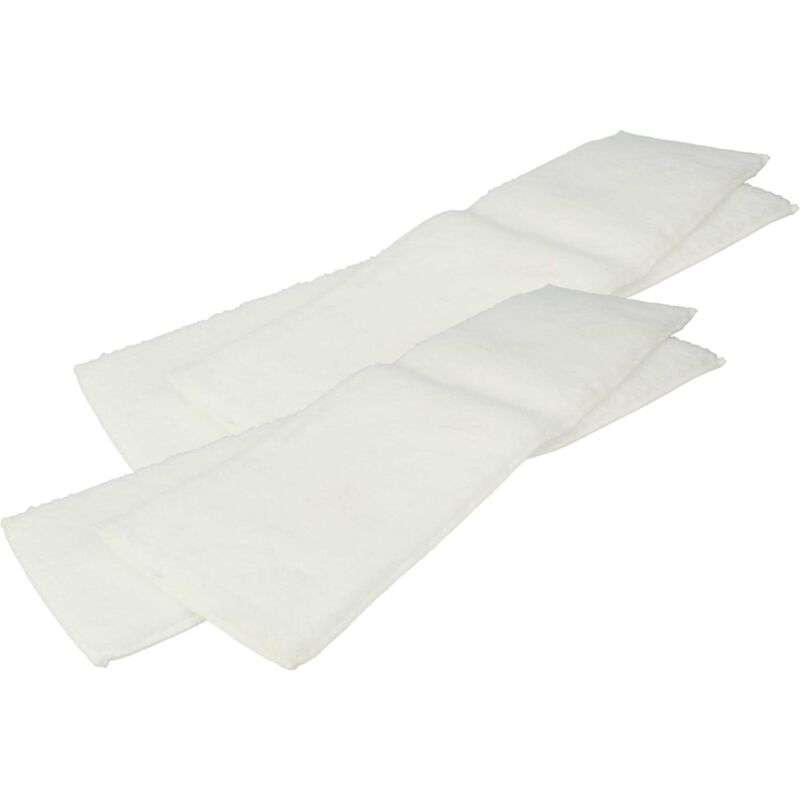 foto del prodotto 4x panno compatibile con k rcher si 4 iron kit scopa a vapore - panno morbido per pavimenti 40,5 x 11,15 x 0,3cm - vhbw