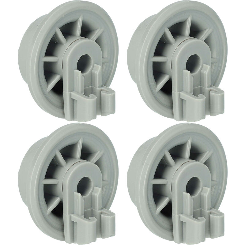foto del prodotto 4x ruota per cestello inferiore compatibile con balay lavastoviglie diametro 35 mm vhbw