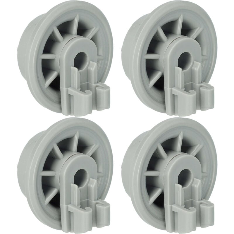 foto del prodotto 4x ruota per cestello inferiore compatibile con bosch lavastoviglie diametro 35 mm vhbw