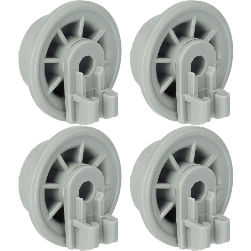 foto del prodotto 4x ruota per cestello inferiore sostituisce bosch 165314, bsgh00165314, bsgh00170834 per lavastoviglie diametro 35 mm vhbw