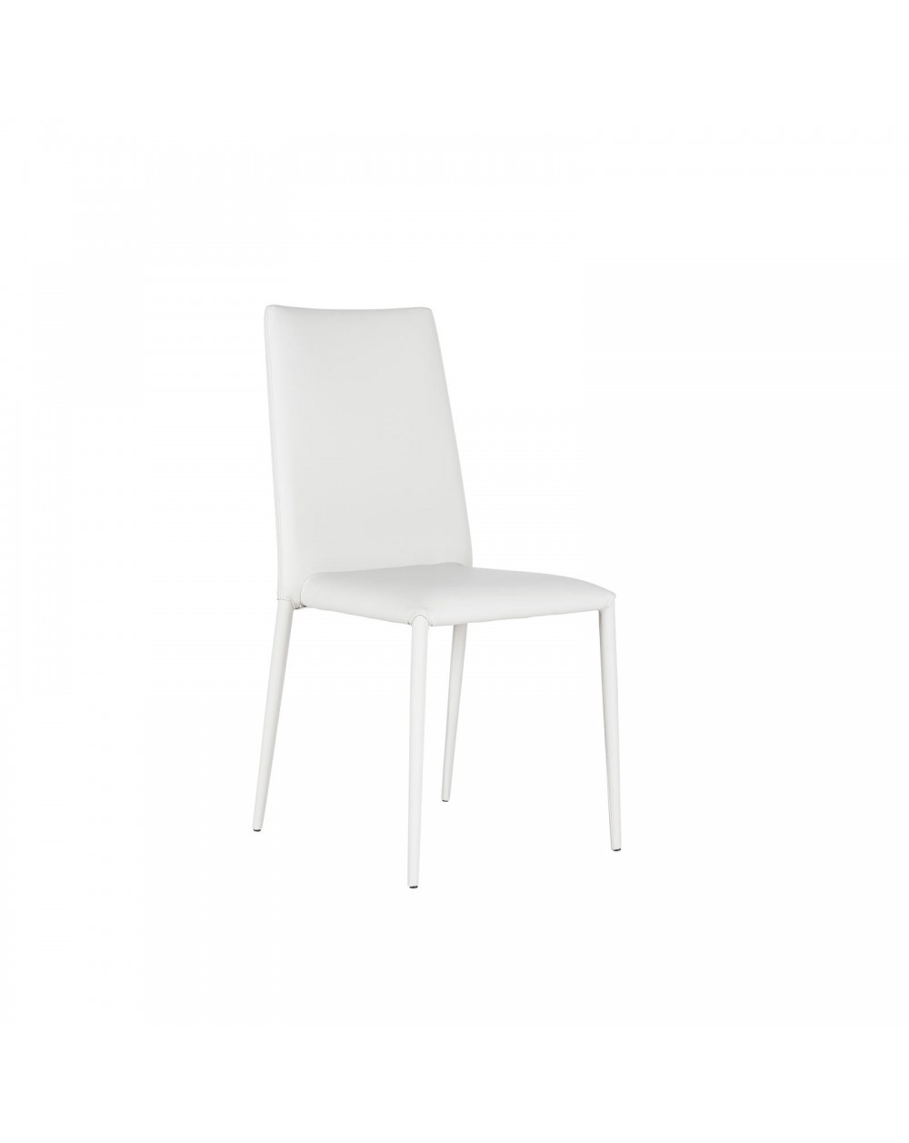 foto del prodotto 4x sedia in similpelle e metallo bianco cleo sts