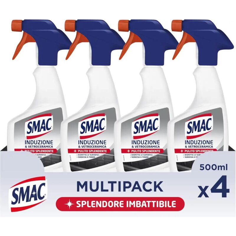 foto del prodotto 4x smac sgrassatore spray per superfici moderne e delicate detergente 4x500ml