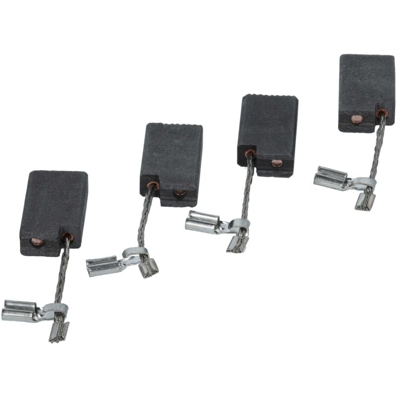 foto del prodotto 4x spazzola carbone 5 x 10 x 17mm compatibile con fein wsg 15-150p, 15-125p levigatrice a nastro, trapano, smerigliatrice dritta, smerigliatrice