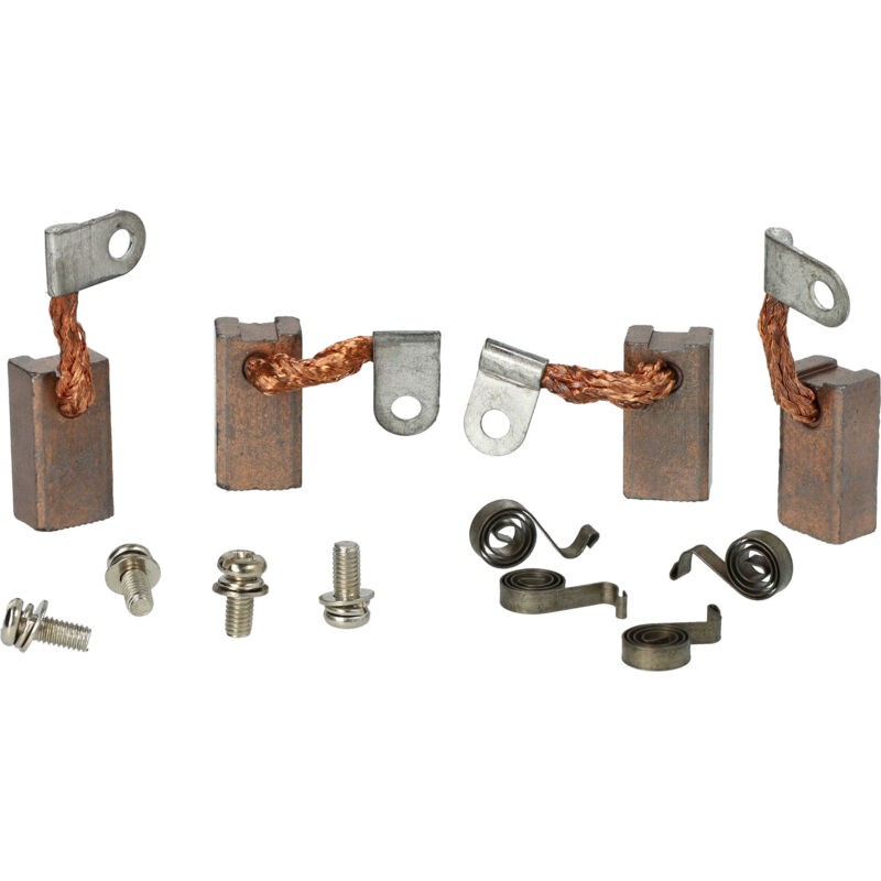 foto del prodotto 4x spazzola in carbone 25 x 13 x 9mm compatibile con fenwick motori vhbw