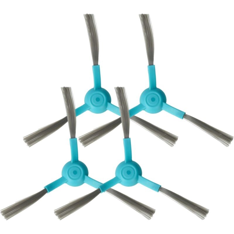 foto del prodotto 4x spazzola laterale compatibile con proscenic m6 pro robot aspirapolvere set spazzole, azzurro nero vhbw