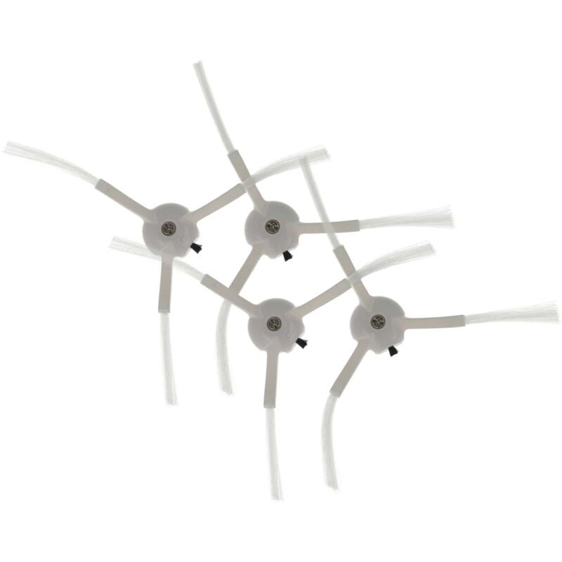 foto del prodotto 4x spazzola laterale compatibile con proscenic m8 pro robot aspirapolvere set spazzole, bianco vhbw