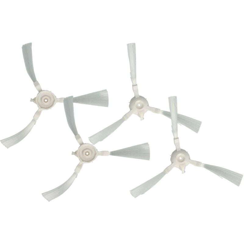 foto del prodotto 4x spazzola tonda compatibile con rowenta x plorer serie 45 aqua rr8277wh robot aspiratore 4 x spazzola laterale, set di spazzole vhbw