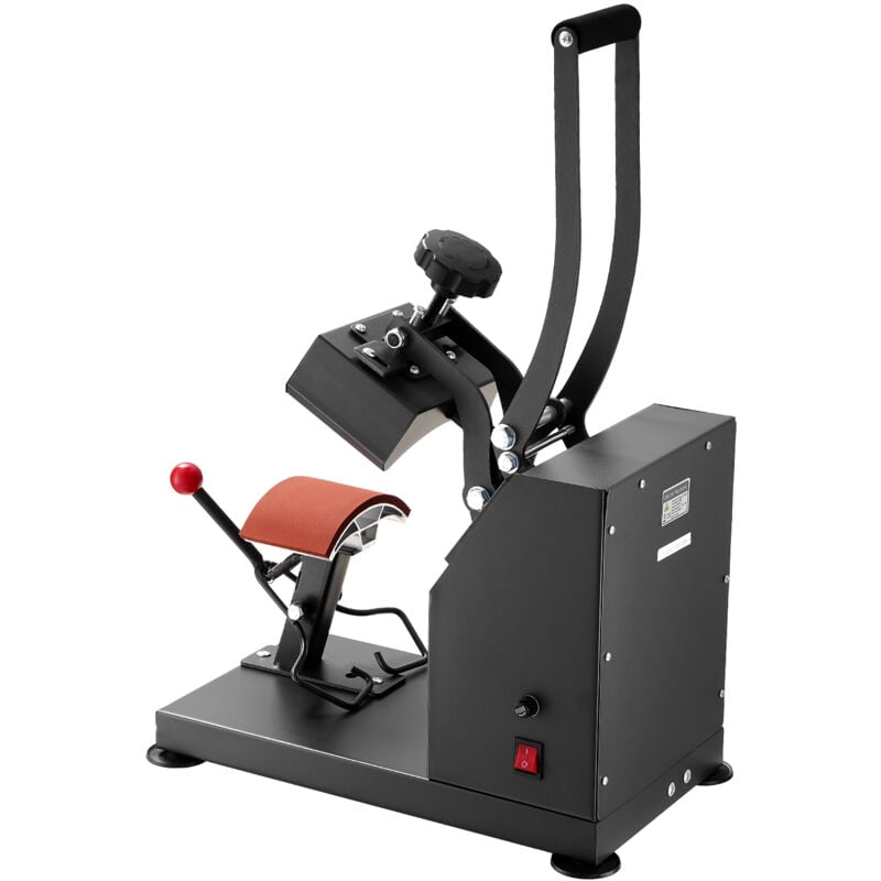 foto del prodotto 5,5 x 3,5 pollici macchina per pressatura a caldo per cappelli, pressa per trasferimento termico professionale da 600 w per cappelli e berretti,