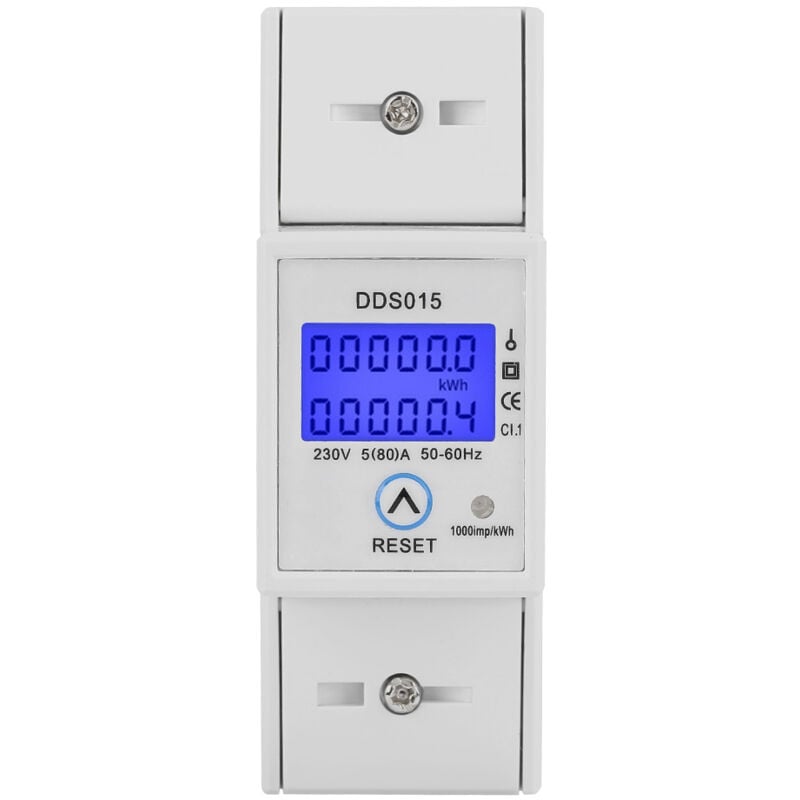 foto del prodotto 5 80a 230v 50hz lcd digitale misuratore di energia monofase wattmetro montaggio su guida din dds015 eosnow