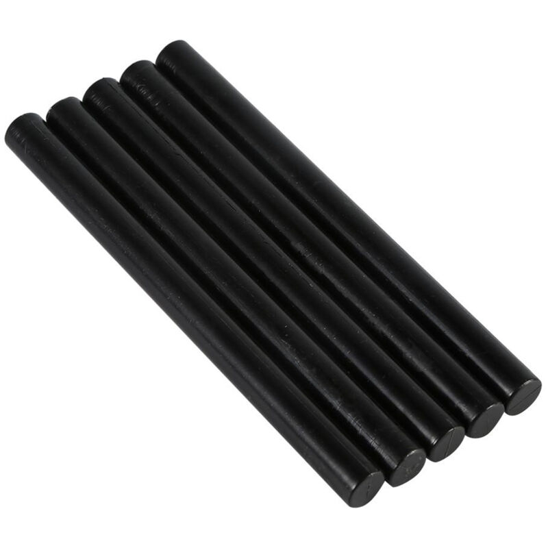 foto del prodotto 5 bastoncini di cera per timbri con sigillo per sigillare biglietti d invito vintage per matrimoni e compleanni nero eosnow