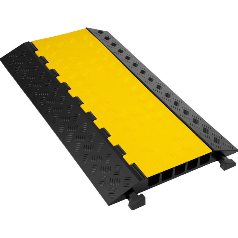 foto del prodotto 5 canali di gomma protezioni cavo 66000lbs pesantemente duty cord ramp driveway traffico velocita dossi mophorn
