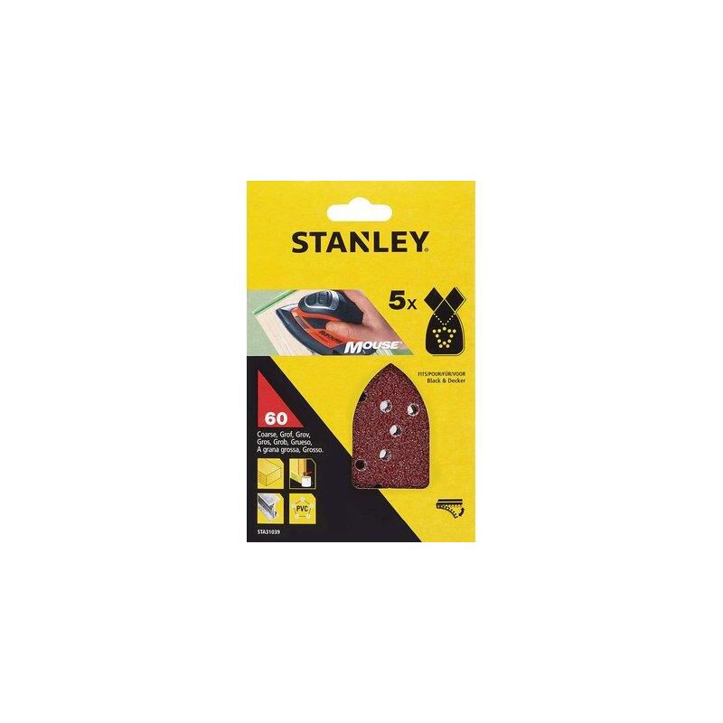 foto del prodotto 5 fogli velcro stanley grane assortite sta31024 xj