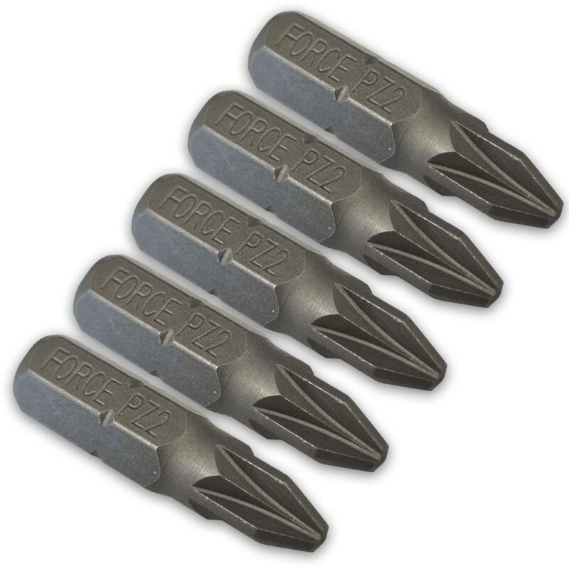 foto del prodotto 5 inserti per avvitatori 25 mm 1 4 esagonale pz2 impronte a croce pozidriv