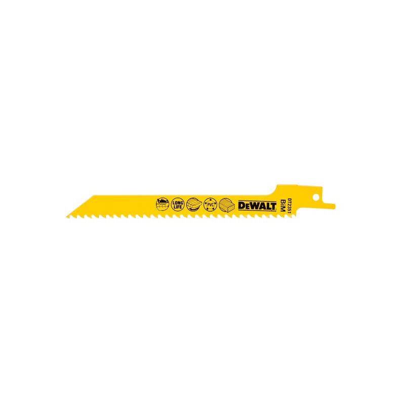 foto del prodotto 5 lame per legno dewalt bim recipro 152 mm dt2351