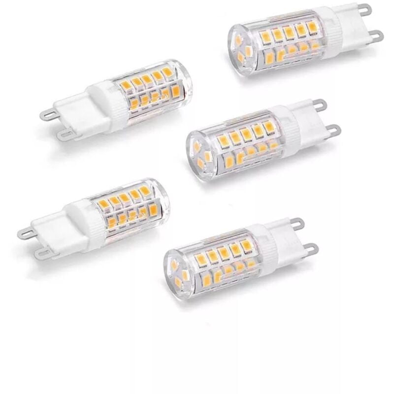 foto del prodotto 5 lampadine g9 lampadina led 4.8 w 60 w luce calda per lampadario applique