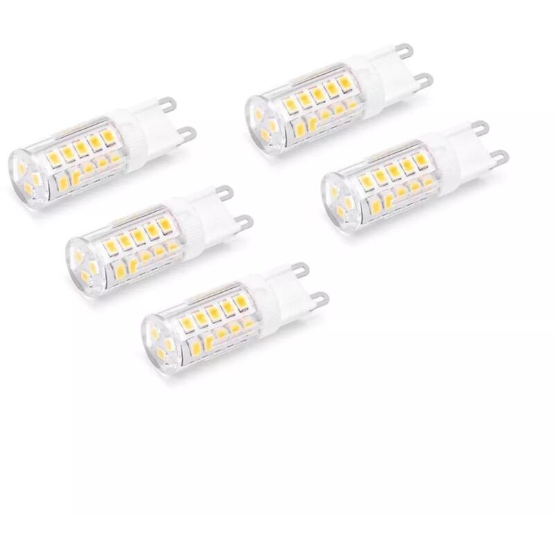 foto del prodotto 5 lampadine g9 lampadina led 4.8 w 60 w luce naturale per lampadario applique