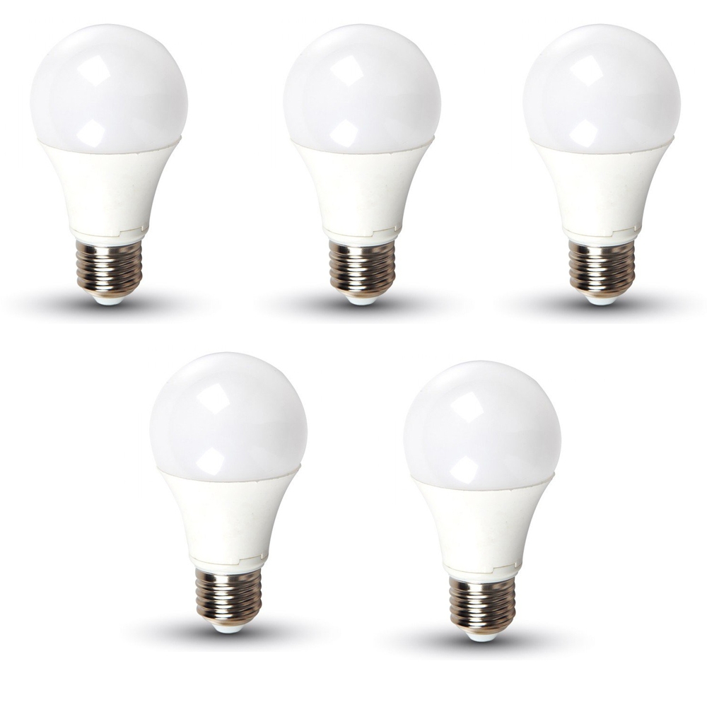 foto del prodotto 5 lampadine led e 27 10.5 w watt lampada 200 gradi 1055 lumen v tac naturale