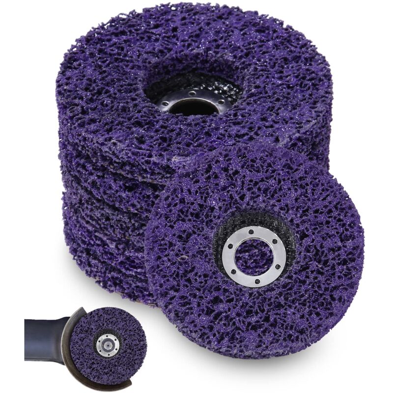 foto del prodotto 5 pezzi disco abrasivo, 125 x 22 mm, disco abrasivo per smerigliatrice angolare, disco abrasivo per la pulizia dischi per la pulizia grossolana csd