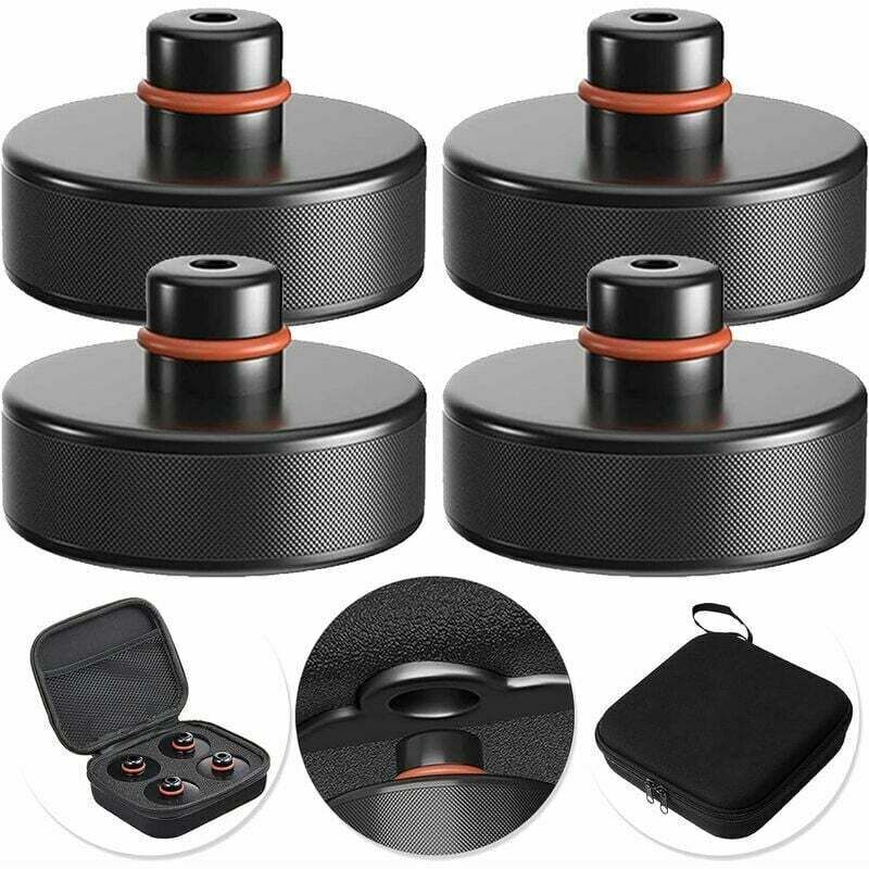 foto del prodotto 5 pezzi jack pad compatibile con tesla model 3 s x y, 4 tesla jack stand con 1 scatola di immagazzinaggio, accessori per cunei di sollevamento