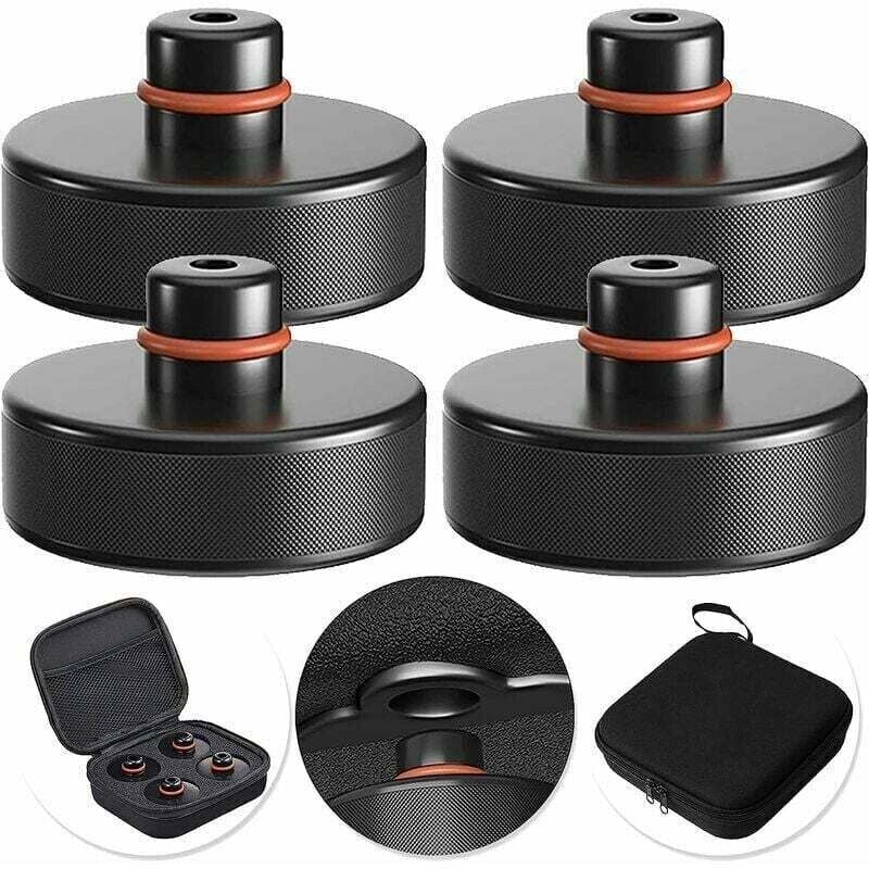 foto del prodotto 5 pezzi jack pad compatibile con tesla model 3 s x y, 4 tesla jack stand con 1 scatola di immagazzinaggio, accessori per cunei di sollevamento