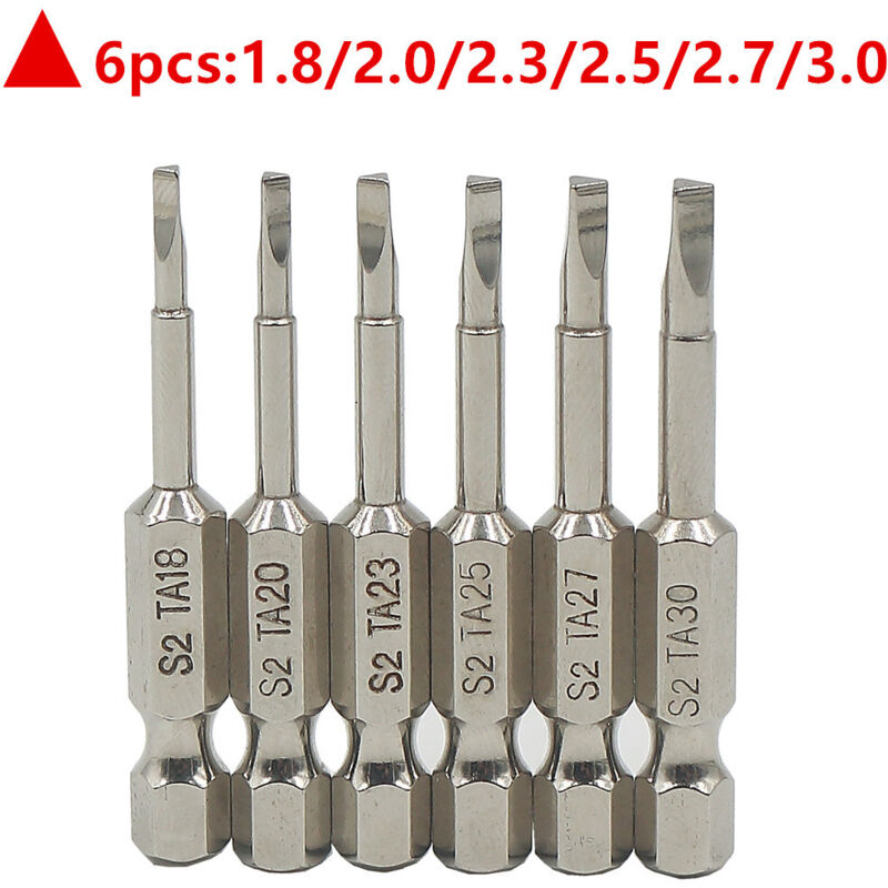 foto del prodotto 5 pezzi punte per cacciavite elettrico con gambo esagonale punte a testa triangolare set punte per cacciavite magnetico con gambo esagonale da 50 mm