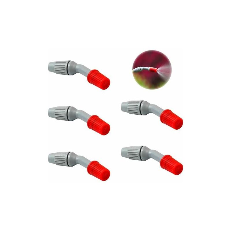 foto del prodotto 5 pezzi ugelli spruzzatori, accessori per spruzzatori per irrigazione da giardino, parti di ricambio per spruzzatori, per irrigazione e pulizia