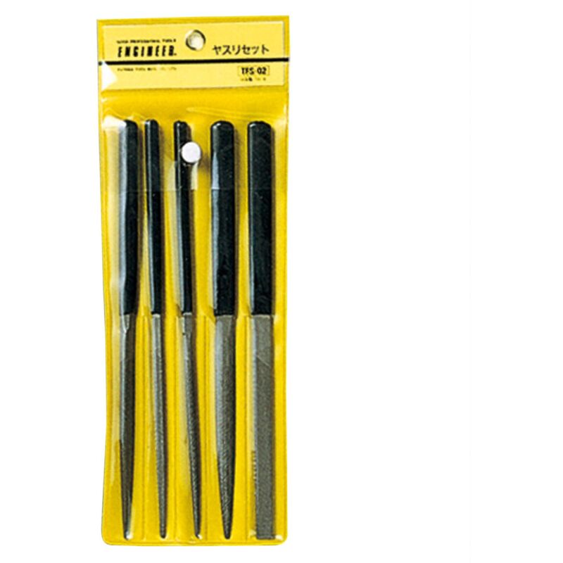 foto del prodotto 5 piece small size mini file set high quality, japanese . engineer tfs 02