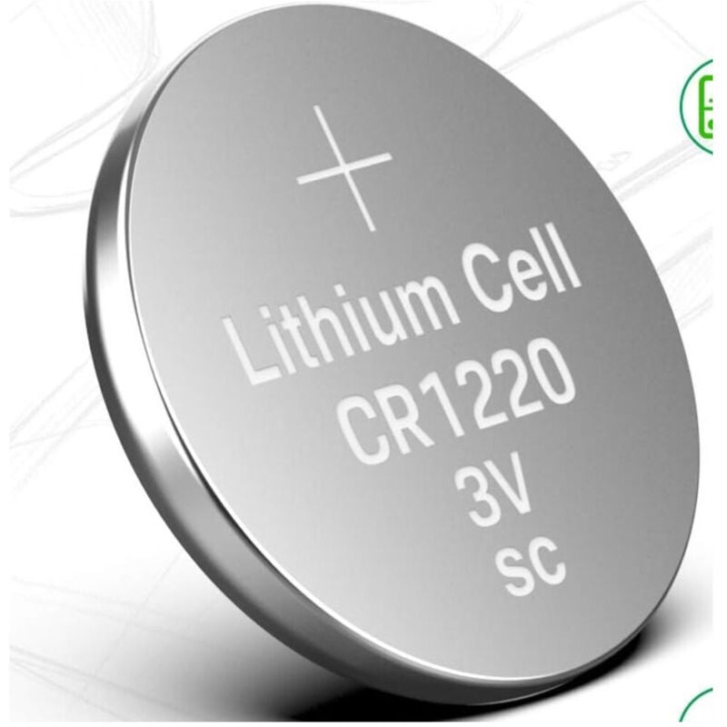 foto del prodotto 5 pile cr1220 3v batteria a bottone per orologi telecomandi apparecchi - maxtech